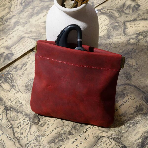 Vintage Leather Coin Pouch