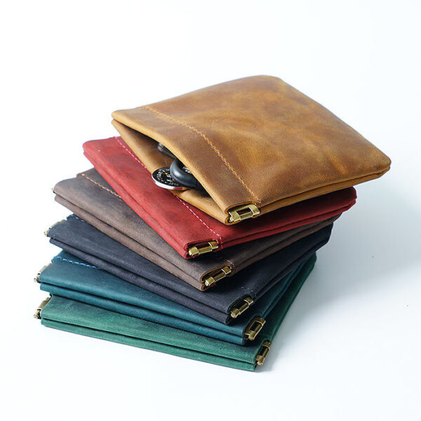 Vintage Leather Coin Pouch